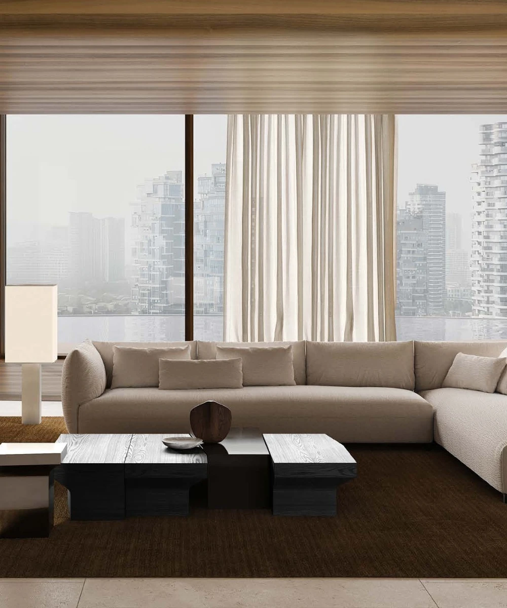 Poliform at Milan Design Week 2025: sculptural simplicity, tailored comfort