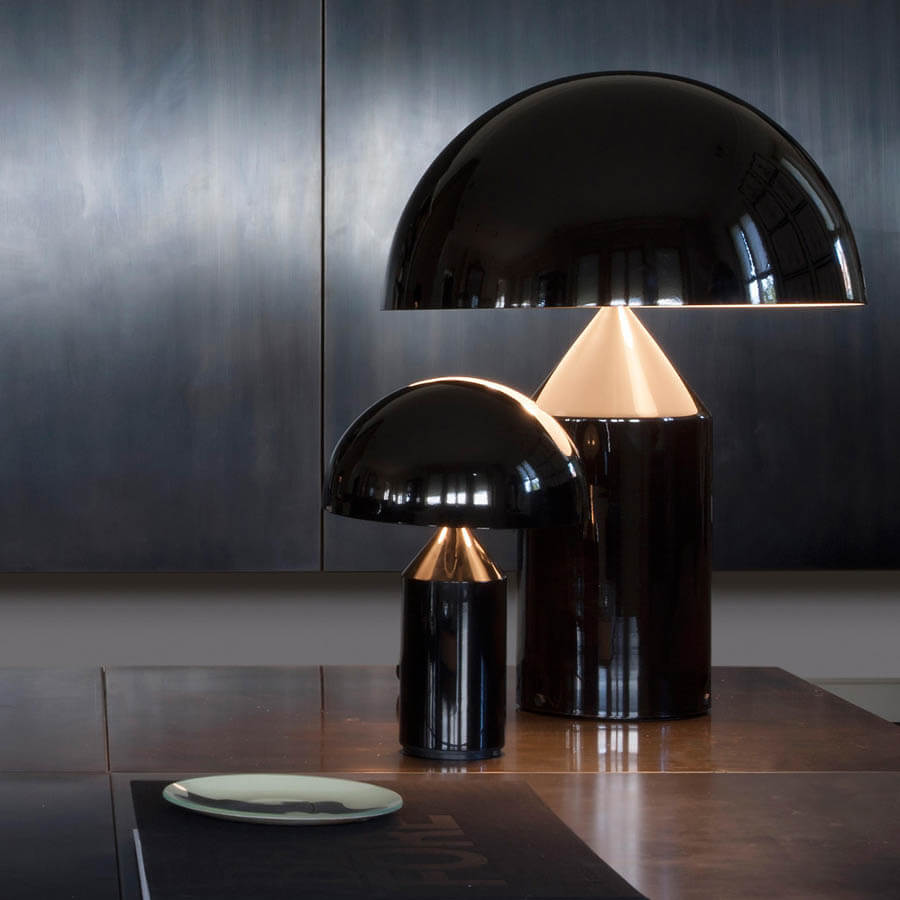 Obegi Home Lighting Oluce Atollo Black Table Lamp